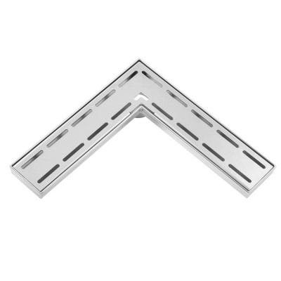 Decorative drain covers rectangular floor corner rectangular drain pipe right angle shower drain