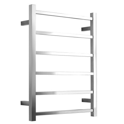 Towel Warmers Heated Towel Rail Square Bars Stainless Steel Towel Racks for Bathroom (Polish Chrome)