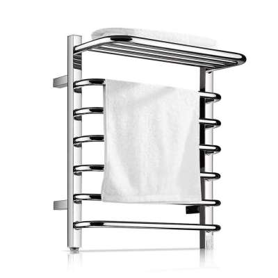 Towel Warmer 9 Bars Plug-in Stainless Steel Heated Towel Rack,Built-in Thermostat