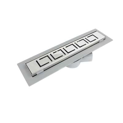 stainless steel brushed electro coating plastic linear shower drain