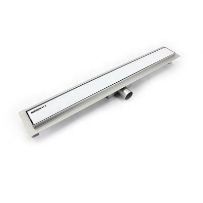 MONDEWAY HOT SALES Stainless Steel Shower Linear Drain Tempered Glass Floor Drain For European Market